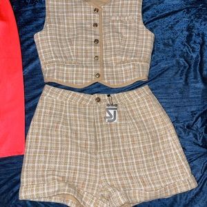 Shane Justin Tweed Short Set